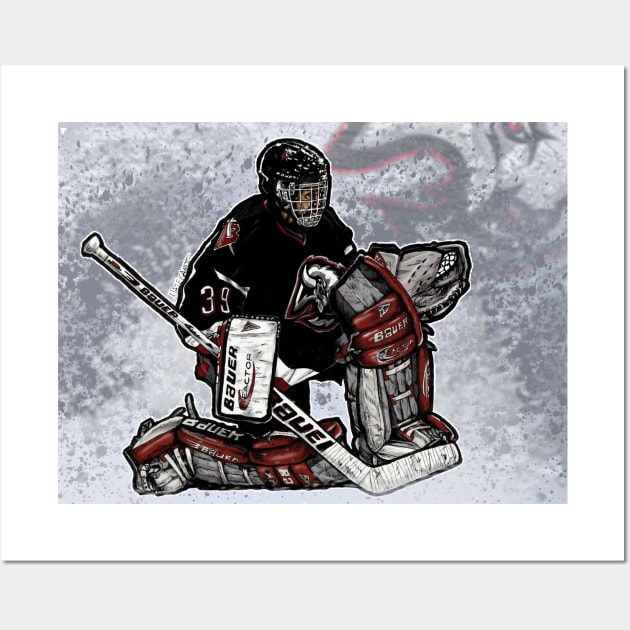 Hasek in black Wall Art by Nate Gandt